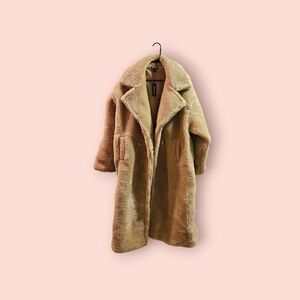 Cozy Tan Teddy Coat